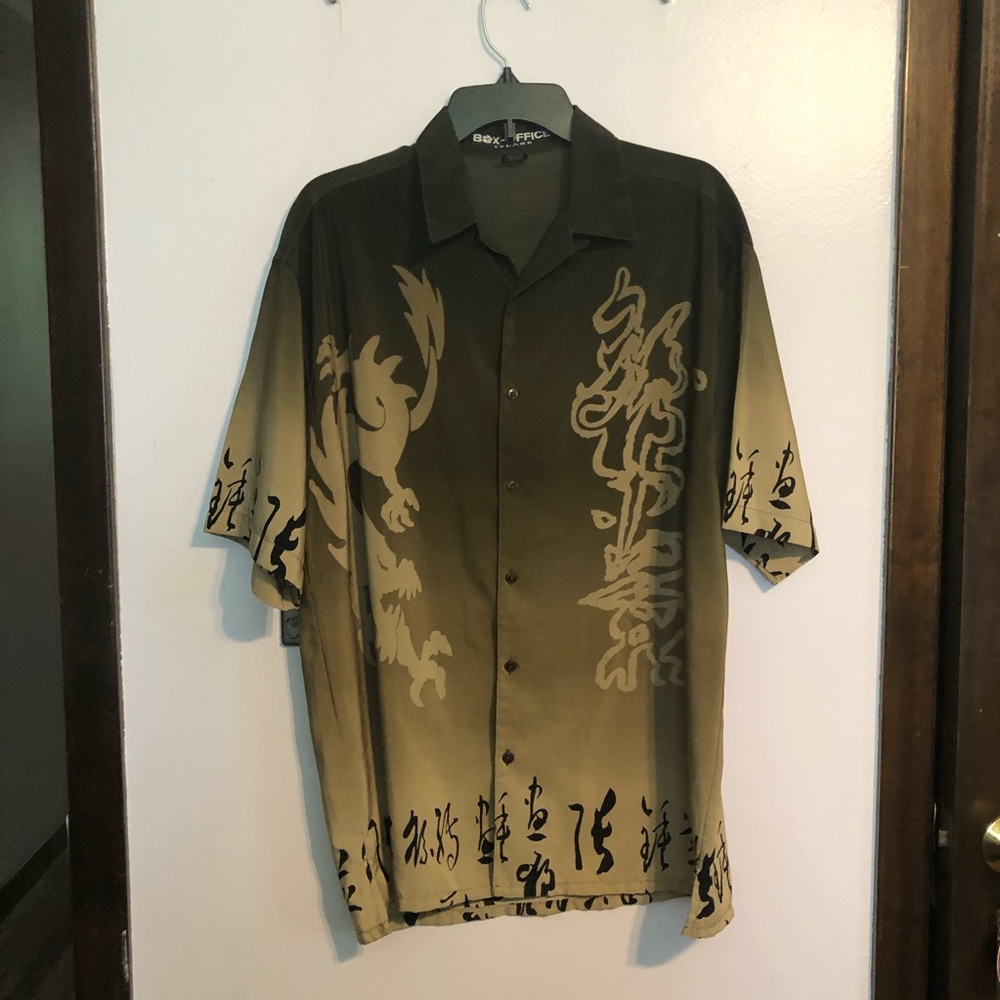 Asian inspired Button down